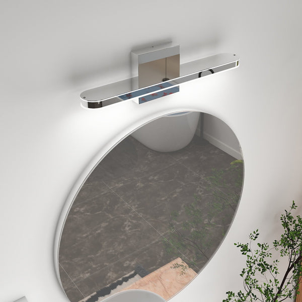 English Elm LED Modern Chrome Vanity Light Bar 16" Dimmable Waterproof LED Sconce Over Mirror 6000K Vibe W2312P374946