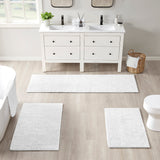 Beautyrest Plume Transitional Feather Touch Reversible Bath Rug BR72-3763 White