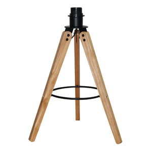 English Elm Ashcroft Furniture - High Quality Hotel Scandinavian Modern Birch Tripod Bedside Lamp With Soft Linen Shade & Black Accents B183P315121