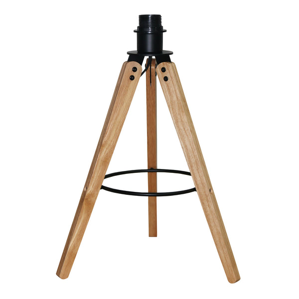 English Elm Ashcroft Furniture - High Quality Hotel Scandinavian Modern Birch Tripod Bedside Lamp With Soft Linen Shade & Black Accents B183P315121