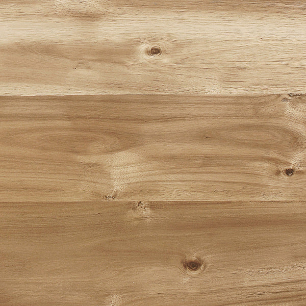 English Elm Kalina Natural Acacia and Coastal Grey Rectangle Dining Table with Mid-Century Modern Farmhouse Charm, Solid Wood Craftsmanship and Relaxed Casual Style B062P350426