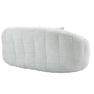 English Elm Bean Bean Bag Sofa High-Density Memory Foam Two-Seater Lounger High Back Chenille Cozy Support Beige W395P181433