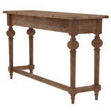 English Elm Wallace & Bay - Wallace & Bay  Ludin Brown Console Table With 3 Stools