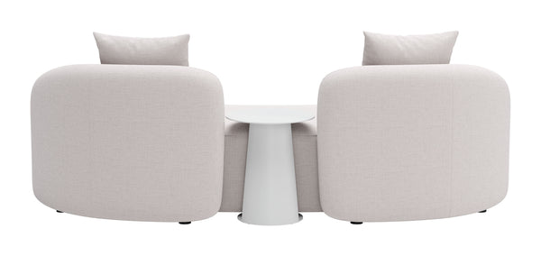 Sunny Isles Side Table White 704020 Zuo Modern