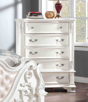 English Elm Brown Cherry Chest with Genuine Marble Top Bronze Hardware Traditional Bedroom Storage B2741P448888