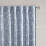 Croscill Home Winslow Modern/Contemporary Floral Curtain Panel (Single) CHM40-0025 Blue