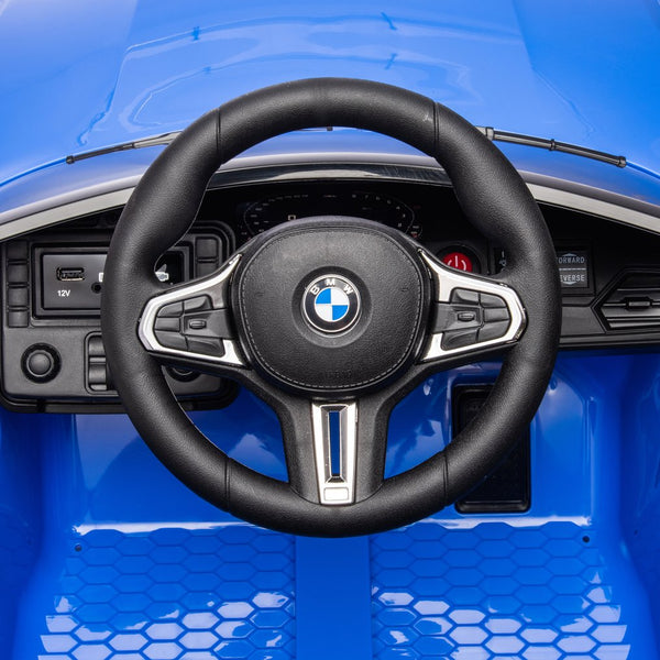 English Elm Bmw M4 Licensed Kids Ride on Car with Parental Remote Dual Motors and Led Lights Blue W1578P214204