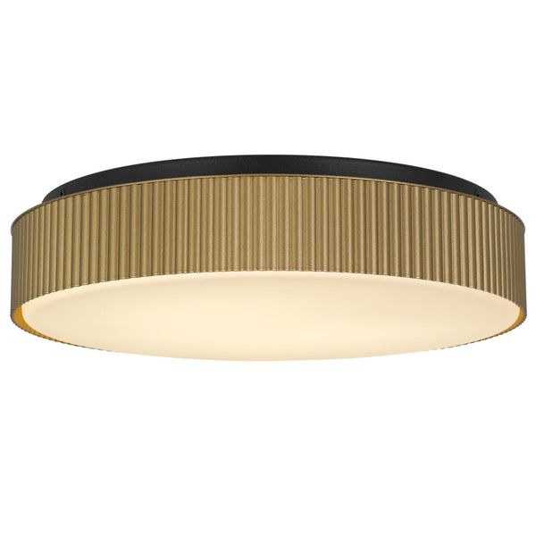 English Elm 13 Inch Matte Led Flush Mount Dimmable Ceiling Light for Bedroom Hall or Kitchen Antique Brass B370P421876