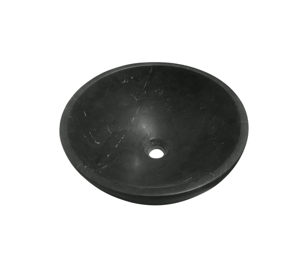 English Elm Luxury Solid Natural Marble Vessel Sink Round Matte Stone Basin Above Counter Vanity W1696P408023