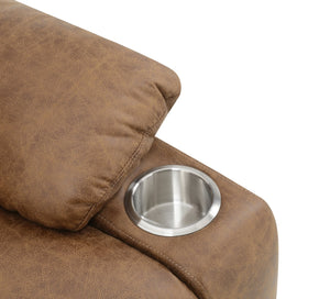 English Elm Brown Power Lift Recliner: Soothing Massage, Gentle Heat & Effortless Lift For Ultimate Comfort B062P215448
