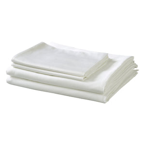 English Elm Bamboo Cotton Blend Sheet Set Breathable Moisture Wicking Soft Weave for Cool Sleep Ivory B180P172119