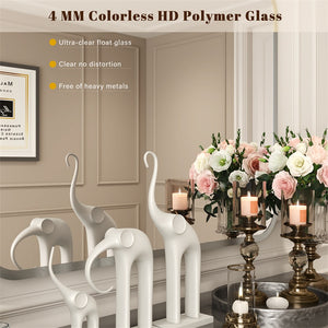 English Elm Bathroom Vanity Mirror 40" X 32" - Sleek Silver Frame, Shatterproof Glass, Versatile Mounting Options T3177P296180