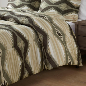 English Elm King Southwest-Inspired Comforter Set With Sherpa Bear Pillow – Cozy Lodge Style & Easy Care! B035P148498