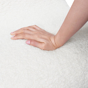 English Elm Toddler Cream Foam Chair with Removable Cover & Heart Pillow, Lightweight Foldable Kids Seat W1889P337605