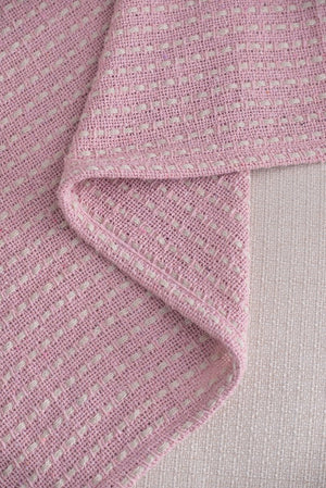 English Elm 50X60" Decorative Cotton Throw Blanket Set - 2 Pack In Pink & Tan With Playful Tassels For Cozy Style W2078P345497