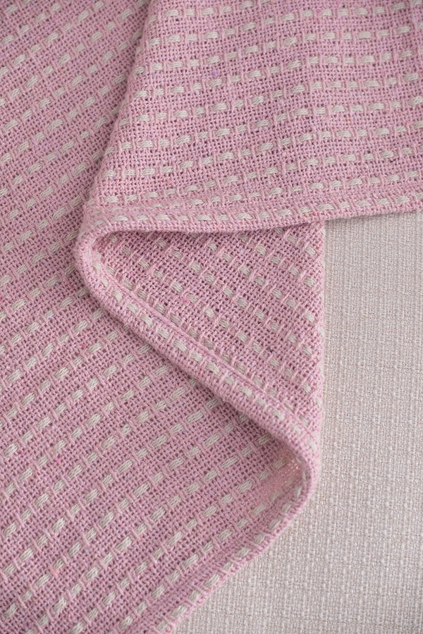 English Elm 50X60" Decorative Cotton Throw Blanket Set - 2 Pack In Pink & Tan With Playful Tassels For Cozy Style W2078P345497