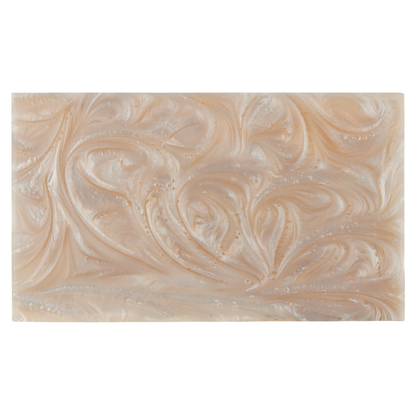 Perlas Swirl Box Set of 2 - Elegant Ivory Composite Storage with Natural Wood Interior, 3" Height