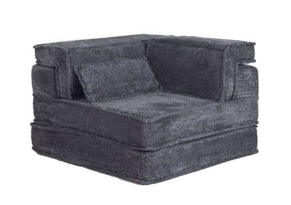 English Elm Compression Mahjong Sofa - Modern Convertible Floor Sofa Bed, Soft Fleece, No Assembly, Versatile Comfort W3723P377150