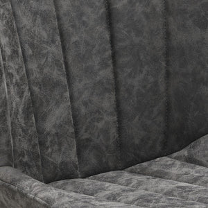 OSP Home Furnishings Kirkdale Height Adj Stool  - Set of 2 Charcoal