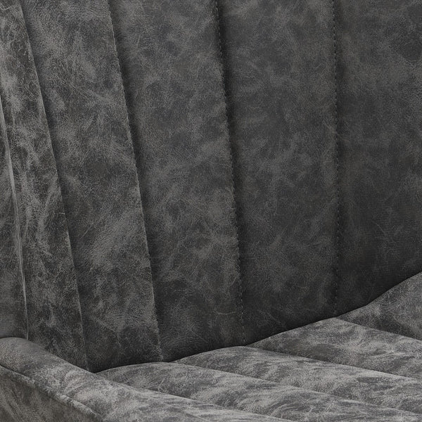 OSP Home Furnishings Kirkdale Height Adj Stool  - Set of 2 Charcoal