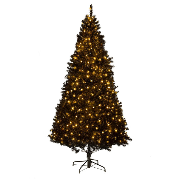 English Elm Homcom 7.5' Prelit Douglas Fir Christmas Tree – 500 Warm White Leds, Realistic Branches & Easy Setup W2225P249690