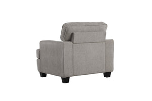English Elm Wallace & Bay - Gray Accent Chair - Stylish Contemporary Fabric Seating For Living Rooms, Bedrooms & Reading Nooks B361P384445-GIGA