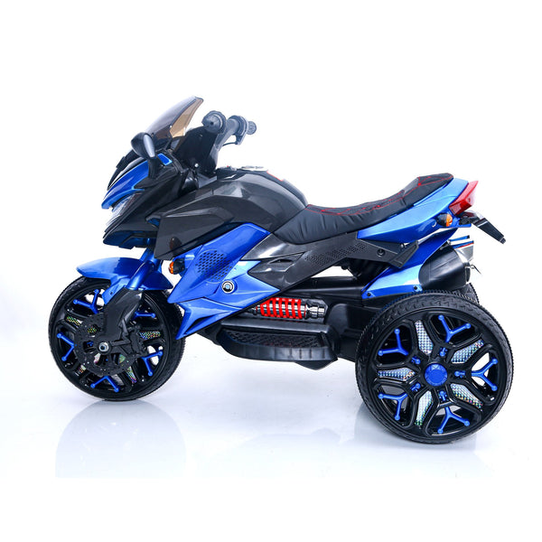 English Elm Kids Electric Three Wheel Motorcycle with Led Lit Wheels Pu Seat and Bluetooth Audio W1760P252040