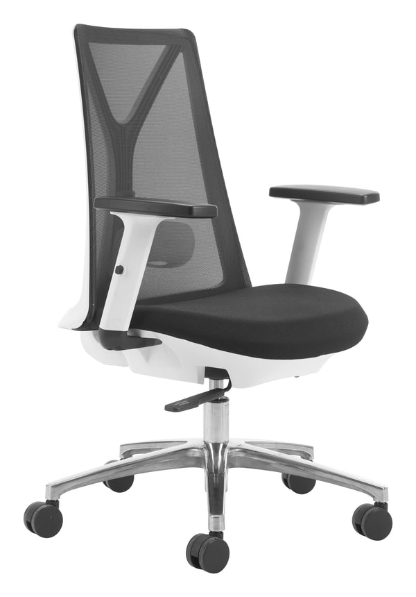 Zuo Modern Hasso Office Chair Black - Modern, Stylish Design With High-quality Materials For Any Home Space Black 60% Elastomer + 40% Polyester,Steel,Aluminum Alloy 110704-zuo-modern