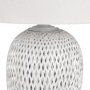 Crestview Collection 31.75"H Elegant Rattan Table Lamp With Woven Design, Tapered Shade, And 3-way Socket For Versatility   Cvnam772b