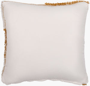 Surya Chelmsford 18"L X 18"W Cozy Accent Pillow - Soft Polyester, Rustic Decor, Easy Care, Modern Flair Ivory Polyester,Polyester Cfd001-2222d