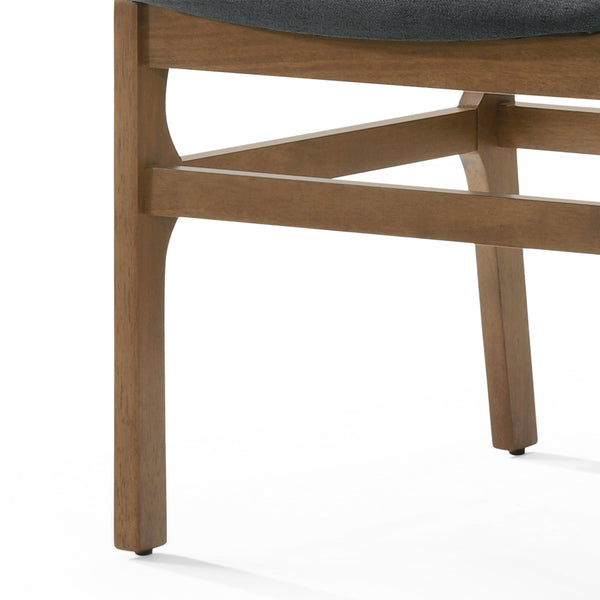 English Elm Christopher Knight Home® - DINING Chair Upholstered Rubberwood Frame Modern Contemporary Design Comfortable Seating Set Dark Gray 73421.00DGRY