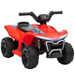 English Elm Qaba 6v Battery Powered Kids Atv Ride on Four Wheeler with Music Ages 2 to 6 Red W2225P249800