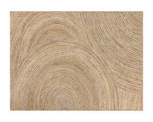 Sunpan Prescott Hand-Braided Rug - Unique Circular Patterns, Eco-Friendly Jute, Artisan-Made Textural Beauty 9' X 12'