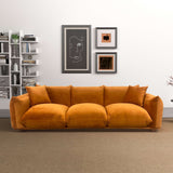 English Elm Ashcroft Furniture - Arlo Burnt Orange Velvet Sofa