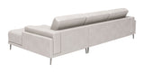 Bliss RAF Chaise Sectional Beige 110370 Zuo Modern