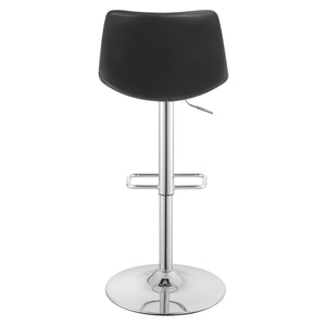 OSP Home Furnishings Araceli Height Adj Stool  - Set of 2 Black