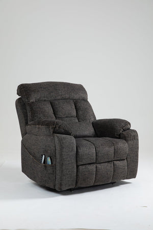 English Elm Old Age Electric Lift Chair - Full Recline, Heat & Massage, Heavy-Duty Foam, Dual Remote Controls W547S00051
