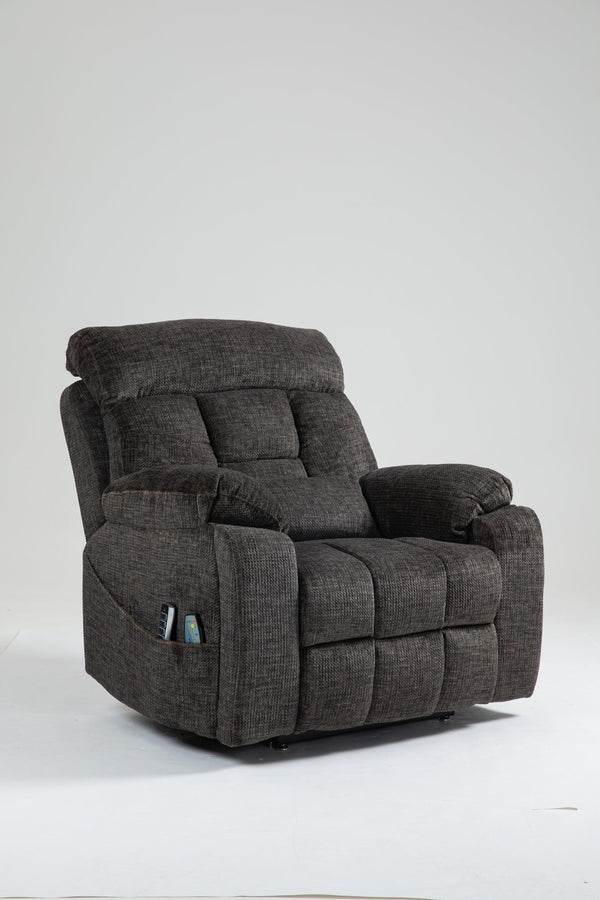 English Elm Old Age Electric Lift Chair - Full Recline, Heat & Massage, Heavy-Duty Foam, Dual Remote Controls W547S00051