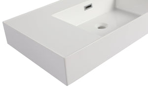 English Elm 36" Durable Bathroom Sink GRB36120MMO – Smooth Waterproof Surface, Scratch & Dirt Resistant Finish W999141532
