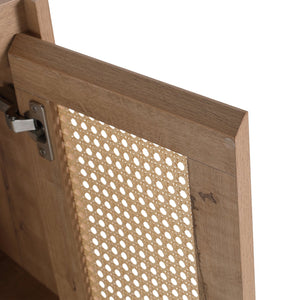 English Elm 24" Bathroom Side Cabinet - Wall-Mounted, Soft-Close Doors, Modern Design & Durable Storage Solution W999S00338