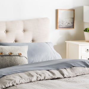 English Elm Brookside 600Tc Cotton Rich Sheet Set, Full Size In Slate - Luxurious Comfort With Deep Pocket Fit B350P326206