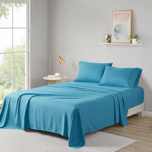 JLA Home Intelligent Design - All All Season Soft Touch Sheet Set – Ultra-Soft Microfiber, Wrinkle-Resistant, OEKO‑TEX Certified Comfort Teal ID20-1081