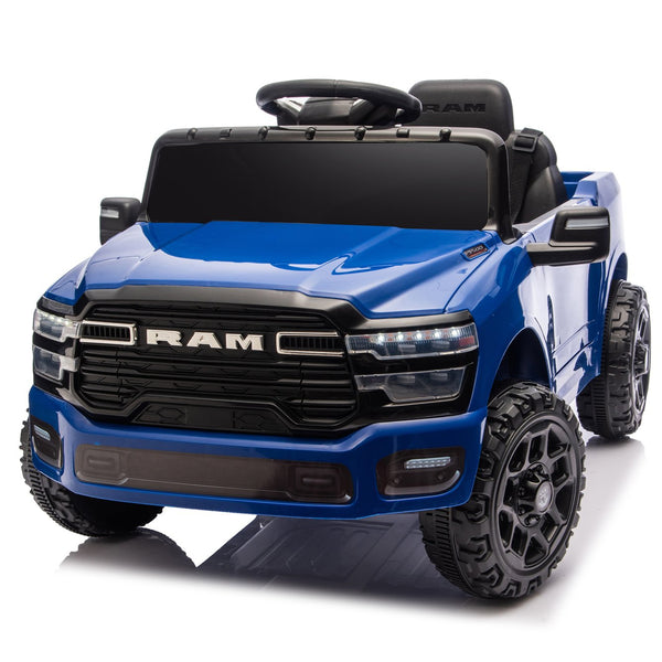 English Elm Licensed Dodge Ram 3500 Kids Electric Ride on Truck with Remote Suspension Bluetooth W1578P346249