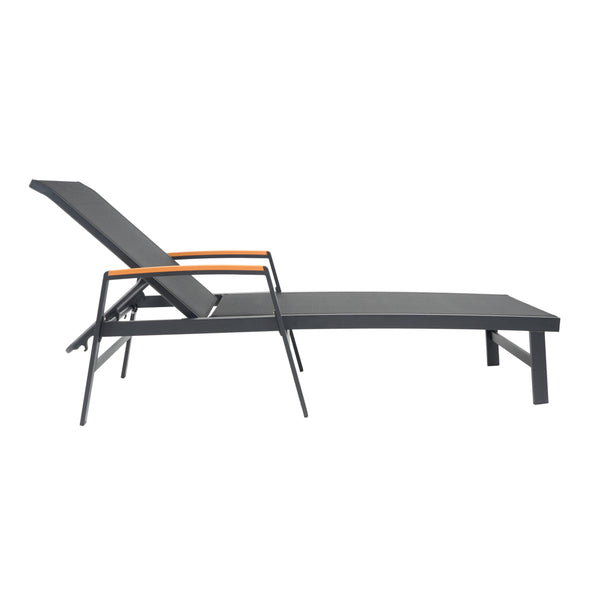 English Elm Christopher Knight Home® - Oxton Chaise Lounge - Stylish Outdoor Relaxation With Adjustable Recline & Durable Mesh Comfort N775P210702B