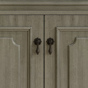 English Elm Christopher Knight Home® - 30 Inches Vintage Bathroom Vanity With Sink – Rustic Gray Cabinet, Soft-Close Doors & Ceramic Top N817P299472G
