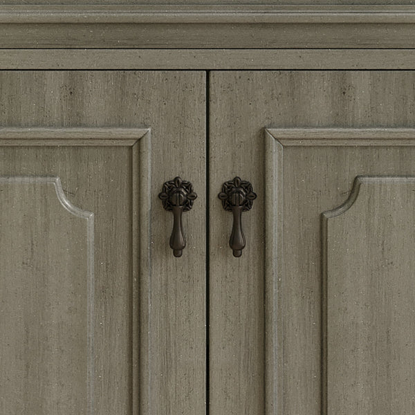 English Elm Christopher Knight Home® - 30 Inches Vintage Bathroom Vanity With Sink – Rustic Gray Cabinet, Soft-Close Doors & Ceramic Top N817P299472G