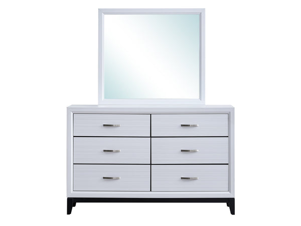 English Elm Glasgow Five-Drawer Chest with Dovetail Construction and Smooth Glides for Ample Organized Storage White 36 L x 60 W x 19 H B078P349548
