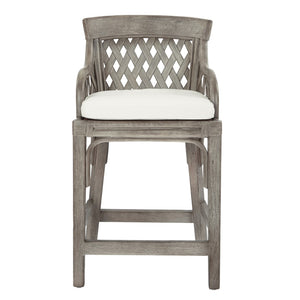 OSP Home Furnishings Plantation 24" Counter Stool Grey