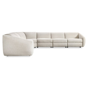 Bernhardt Bernhardt Avignon Fabric Power Reclining Sectional Midcentury Lounge for Large Living Rooms K2301