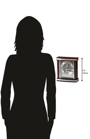 Hekman Furniture 645673 Templeton Tabletop Clock – Elegant Skeleton Design, Rosewood Finish, Perfect Gift For Any Occasion Rosewood Templeton Tabletop Clock 645673